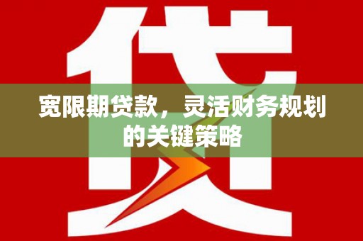 日喀则宽限期贷款，灵活财务规划的关键策略