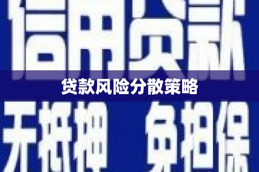 日喀则贷款风险分散策略