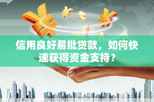 日喀则信用良好易批贷款，如何快速获得资金支持？