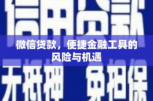 日喀则微信贷款，便捷金融工具的风险与机遇