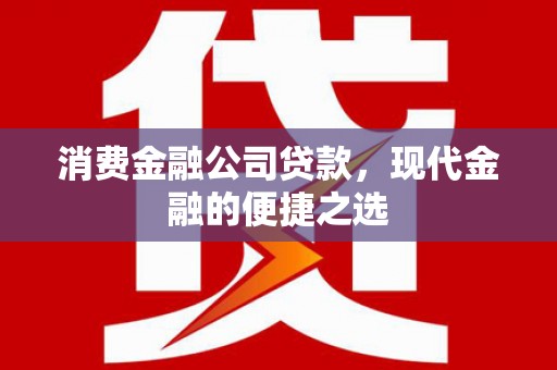 日喀则消费金融公司贷款，现代金融的便捷之选