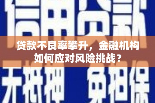 日喀则贷款不良率攀升，金融机构如何应对风险挑战？
