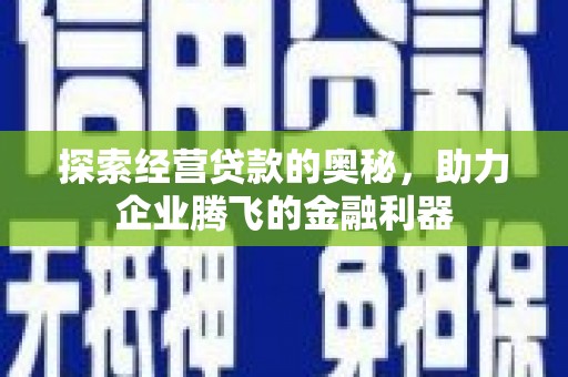日喀则探索经营贷款的奥秘，助力企业腾飞的金融利器