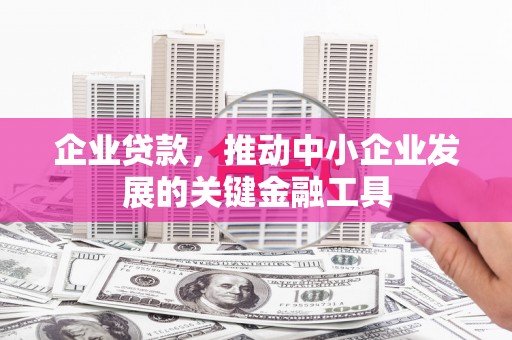 日喀则企业贷款，推动中小企业发展的关键金融工具