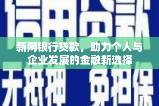 日喀则新网银行贷款，助力个人与企业发展的金融新选择