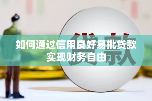 日喀则如何通过信用良好易批贷款实现财务自由