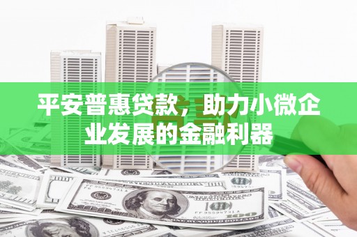 日喀则平安普惠贷款，助力小微企业发展的金融利器