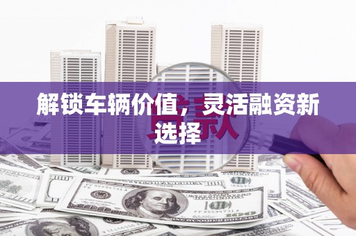 日喀则解锁车辆价值，灵活融资新选择
