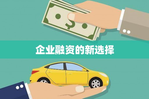 日喀则企业融资的新选择